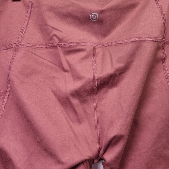CORE 10 Women High-Waist Side-Pocket Yoga Comfort Midi-Legging Pink Size Large - Picture 4 of 11